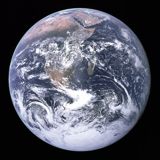 Dicembre 1972: la Terra (Gaia) vista dall'Apollo 17