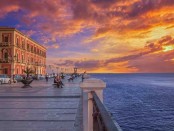 Una bella immagine di Taranto al tramonto, quando tutto diventa poesia (immagini internet)